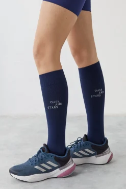 Dash and Stars Calcetines Altos Tecnicos Naranja Rojo Clearance
