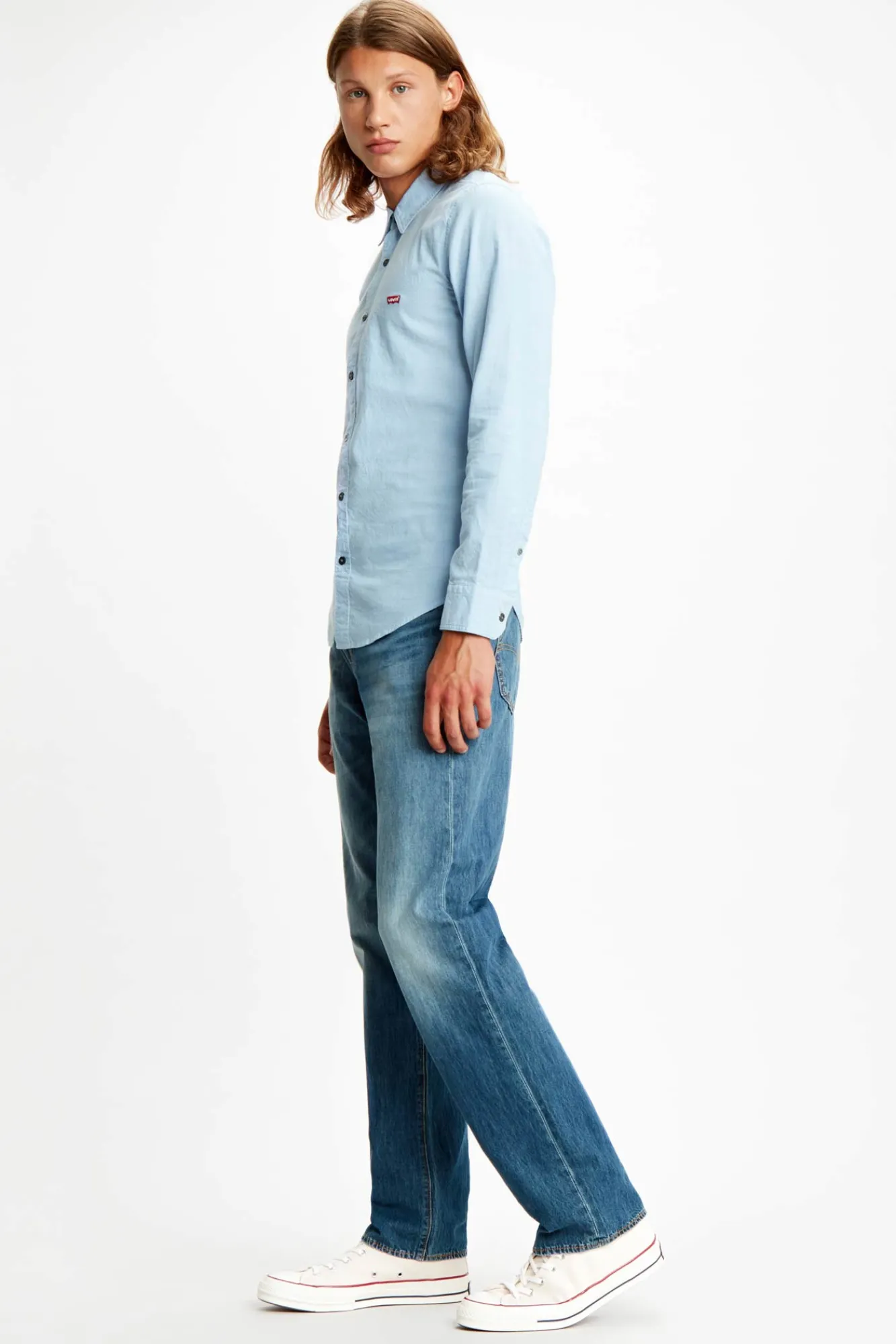 * Camisa ® Clasica Slim Fit Azul Sale
