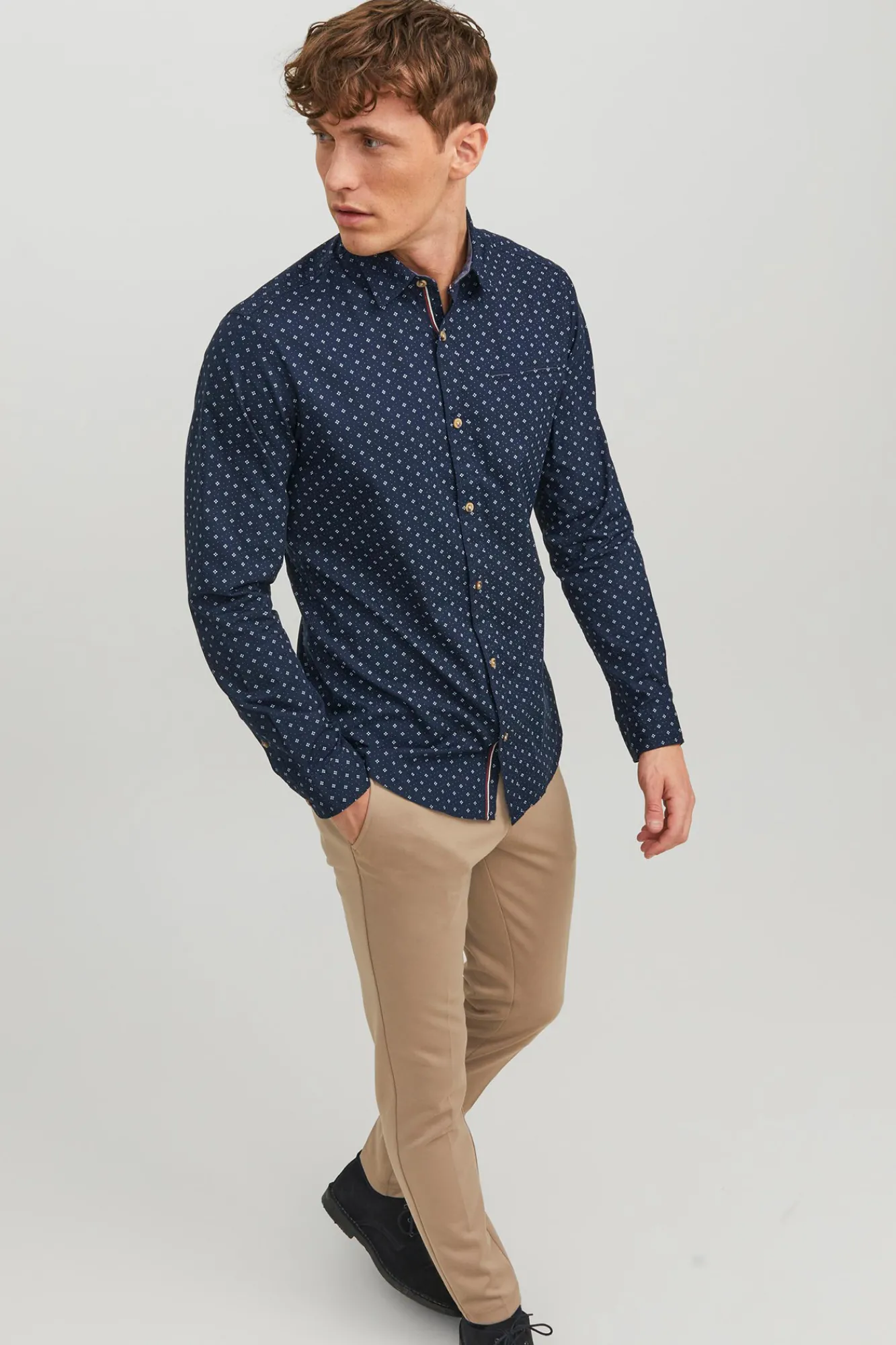 Jack & Jones Camisa Casual Navy Hot