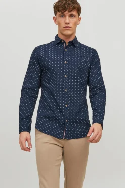 Jack & Jones Camisa Casual Navy Hot