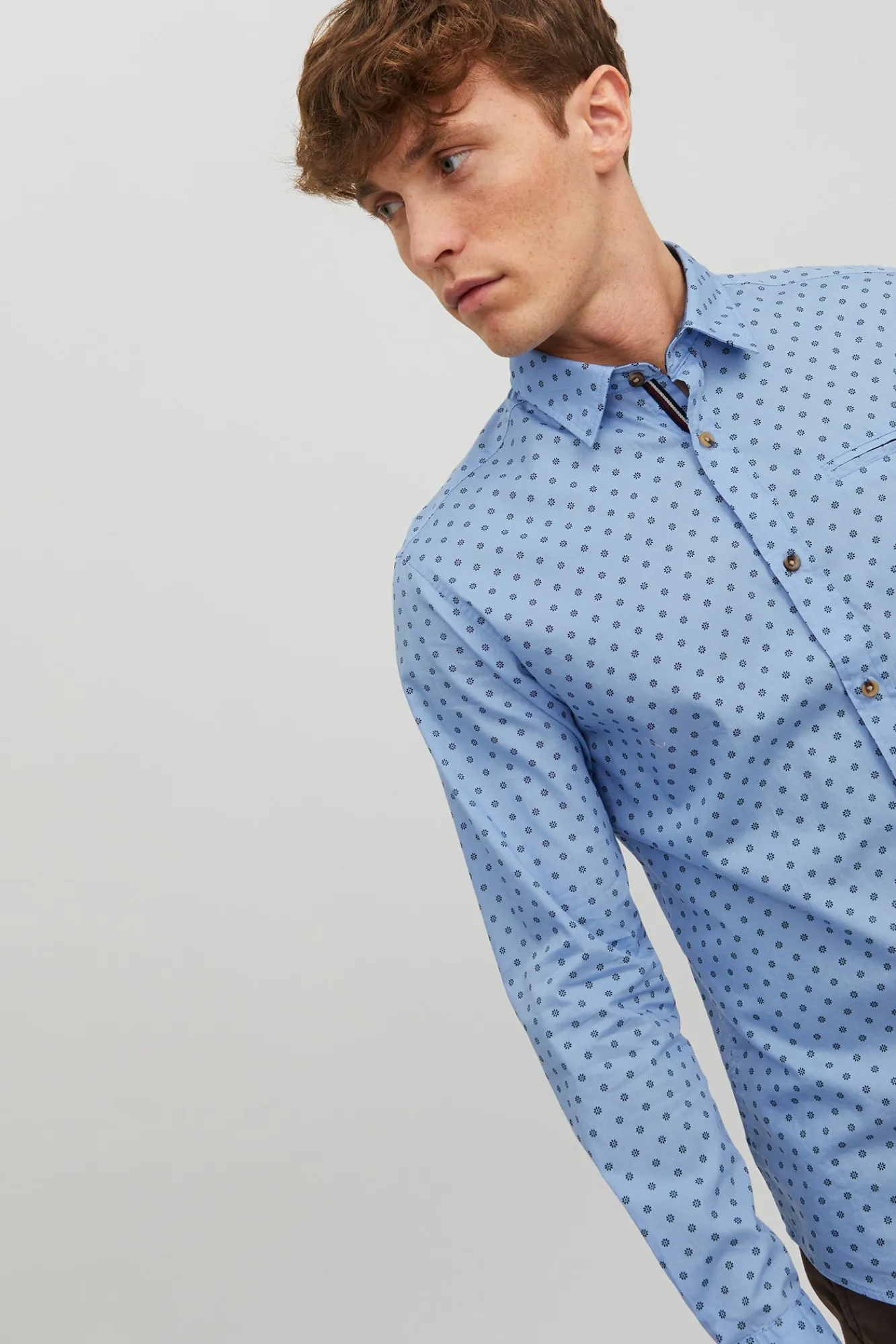 Jack & Jones Camisa Casual Azul Claro