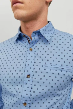 Jack & Jones Camisa Casual Azul Claro