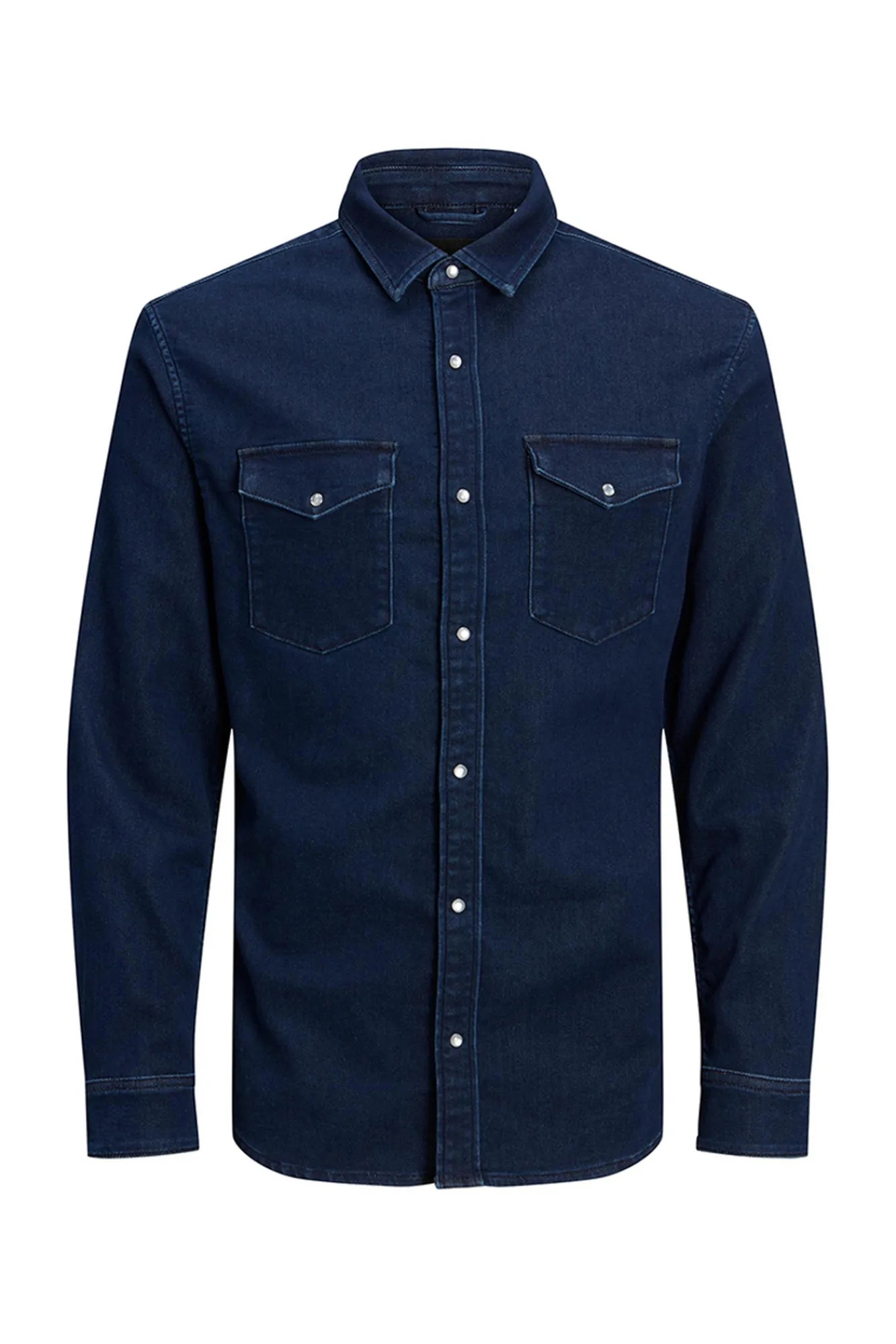 Jack & Jones Camisa Casual Algodon Azul Medio Hot