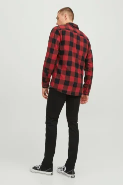 Jack & Jones Camisa Cuadros Naranja Hot