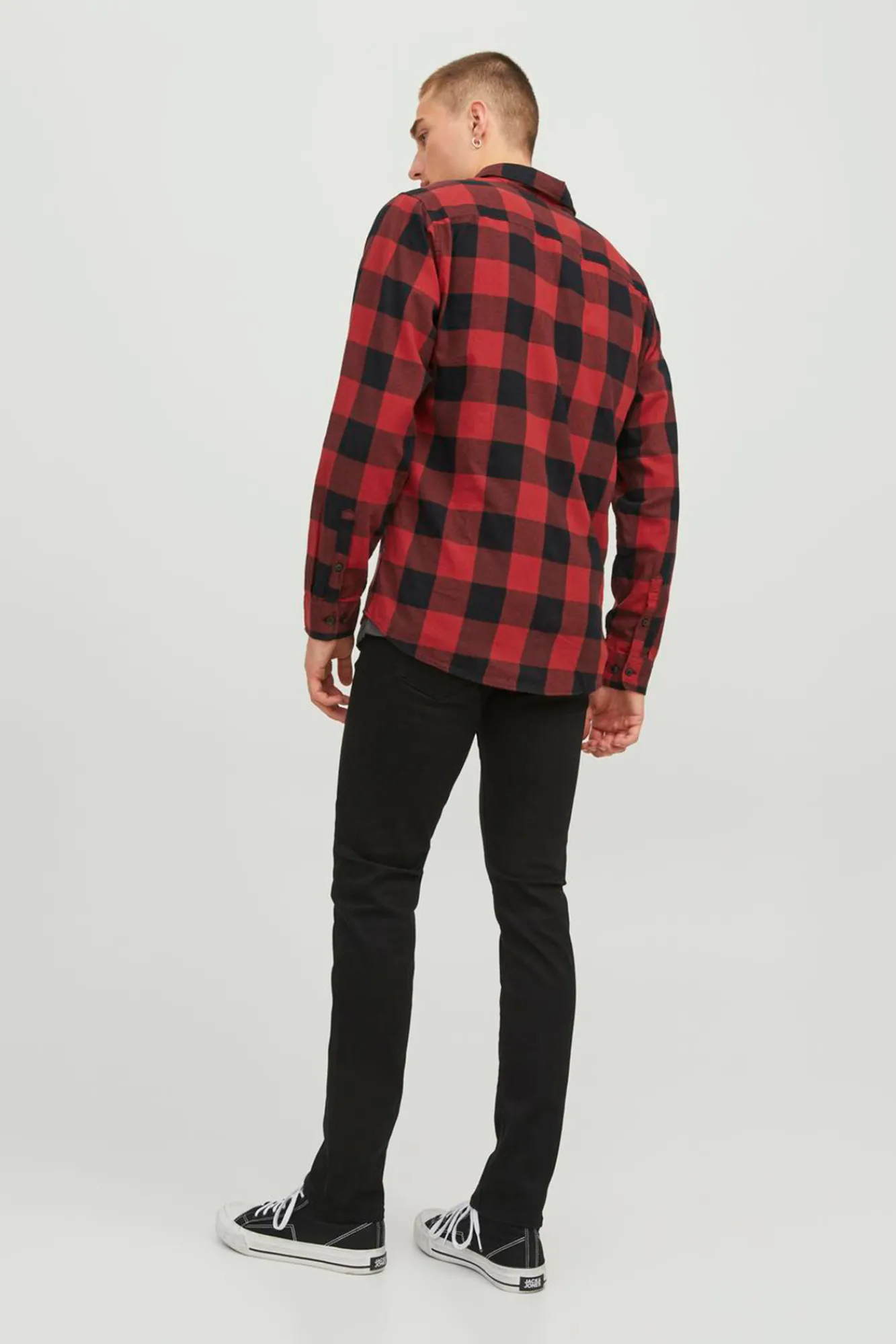 Jack & Jones Camisa Cuadros Naranja Hot