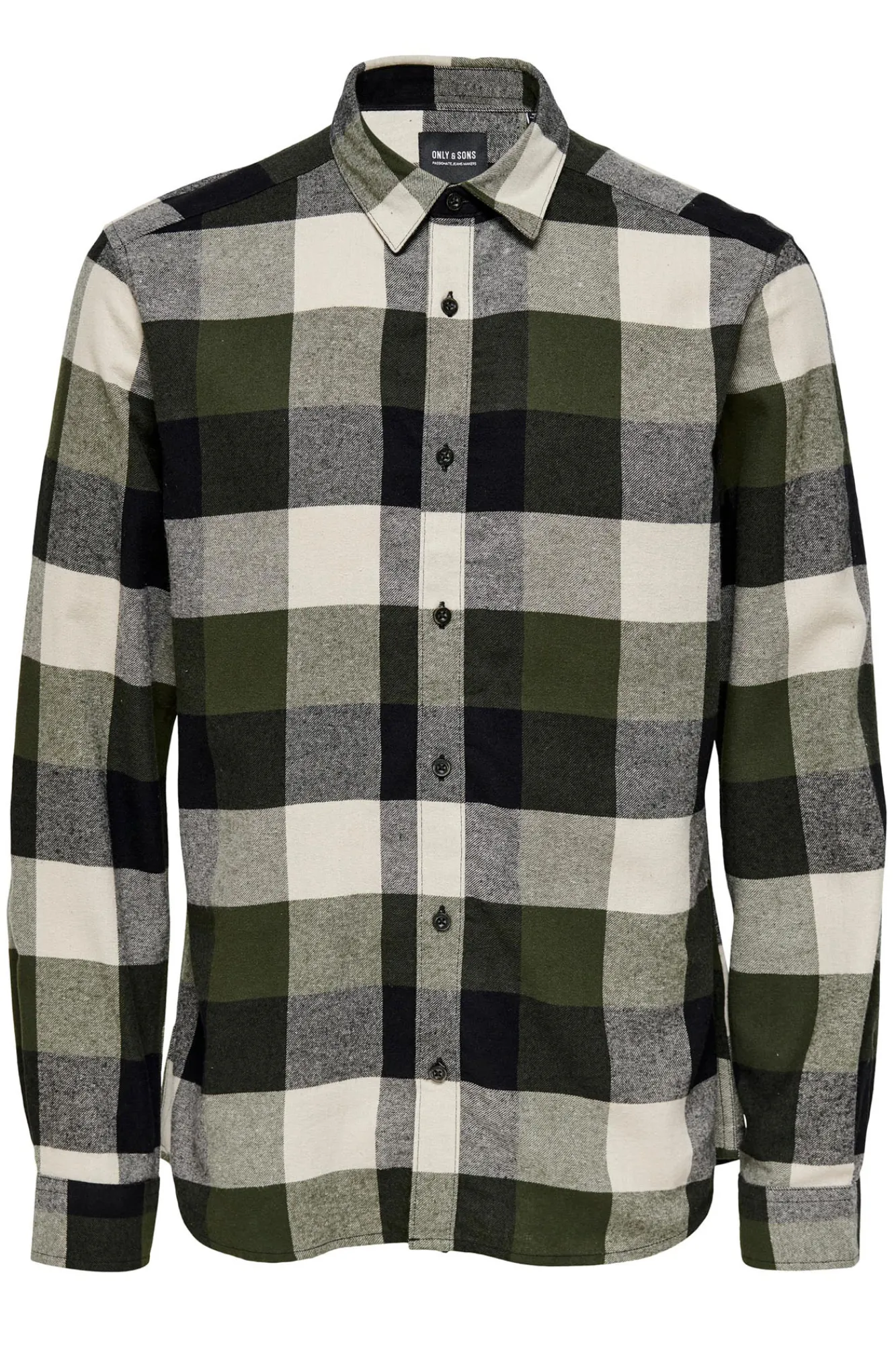 Only & Sons Camisa Cuadros Verde New