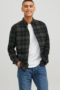 Jack & Jones Camisa Cuadros Verde New