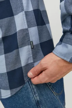 Jack & Jones Camisa Cuadros Azul Medio Sale
