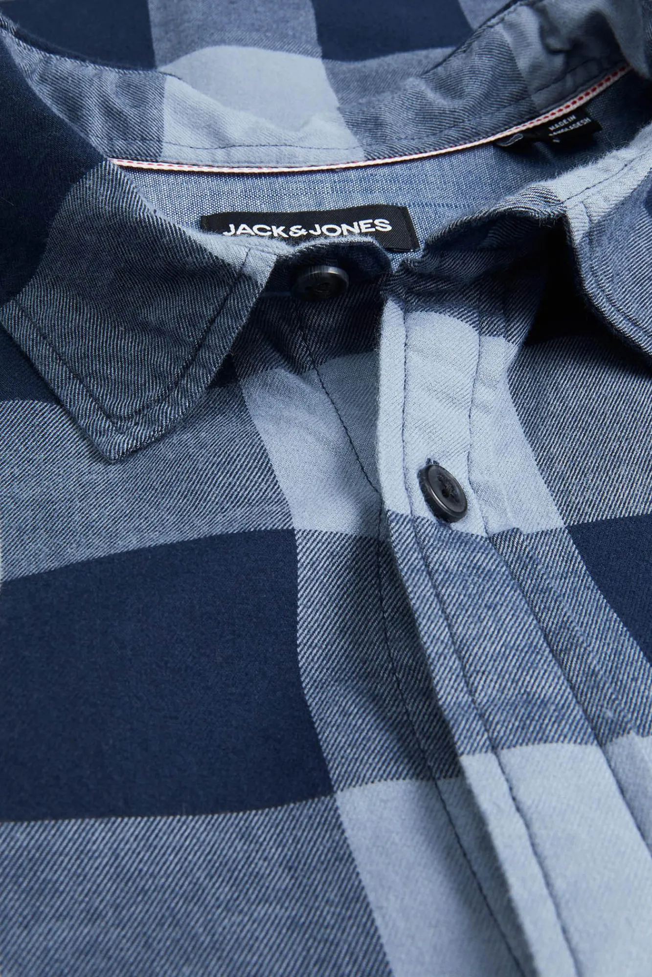 Jack & Jones Camisa Cuadros Azul Medio Sale