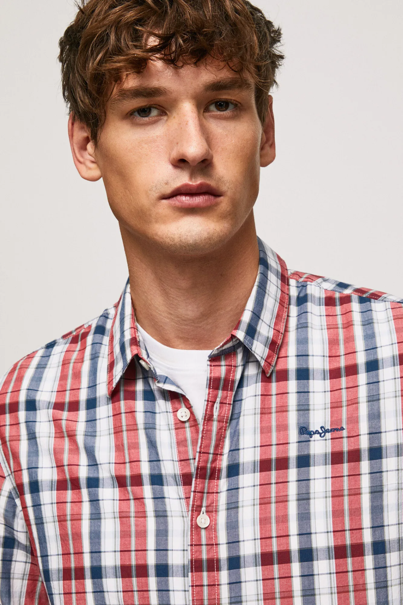 Pepe Jeans Camisa De Algodon De Cuadros Multicolor Discount
