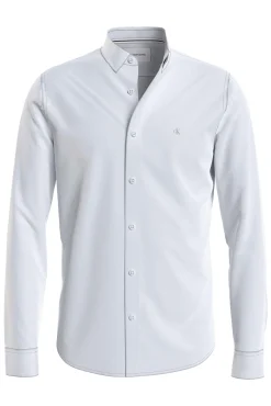 Calvin Klein Camisa De Chico Con Logo Blanco Best