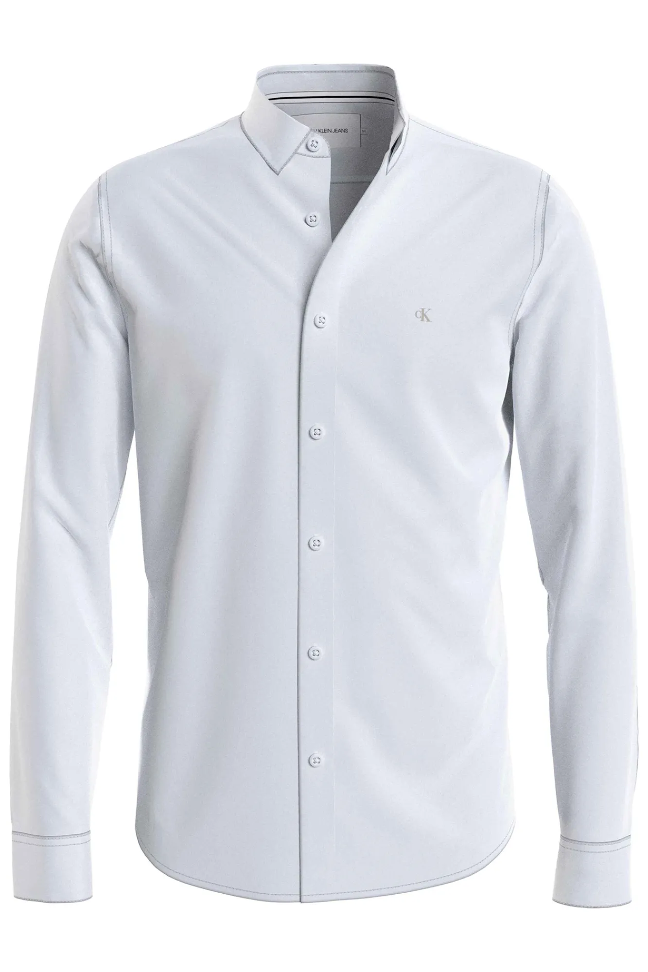 Calvin Klein Camisa De Chico Con Logo Blanco Best