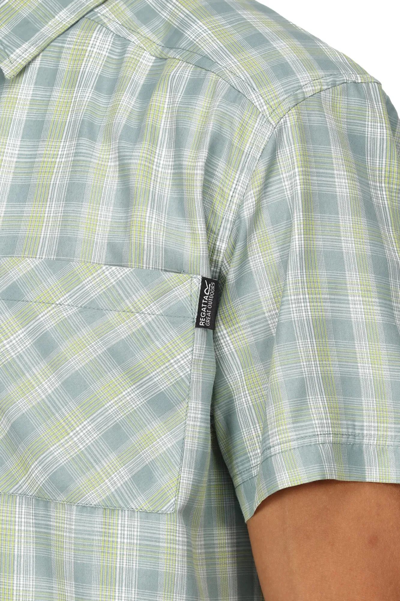 Regatta Camisa De Cuadros Kalambo Vii Kaki Claro Sale