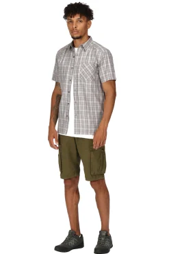 Regatta Camisa De Cuadros Kalambo Vii Gris Medio Discount