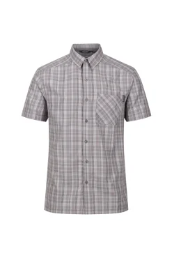 Regatta Camisa De Cuadros Kalambo Vii Gris Medio Discount