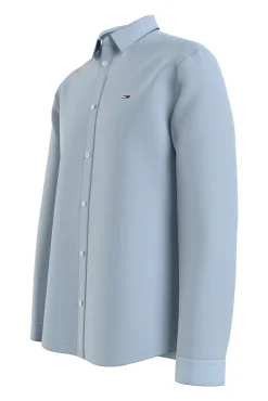 Tommy Jeans Camisa De Hombre De Manga Larga . Azul Claro New
