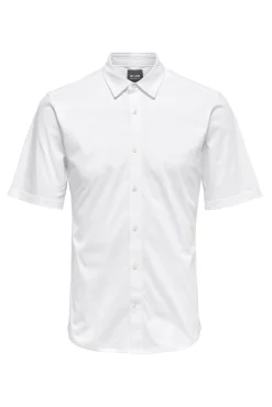 Only & Sons Camisa De Manga Larga Con Botones Blanco Outlet