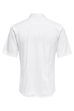 Only & Sons Camisa De Manga Larga Con Botones Blanco Outlet