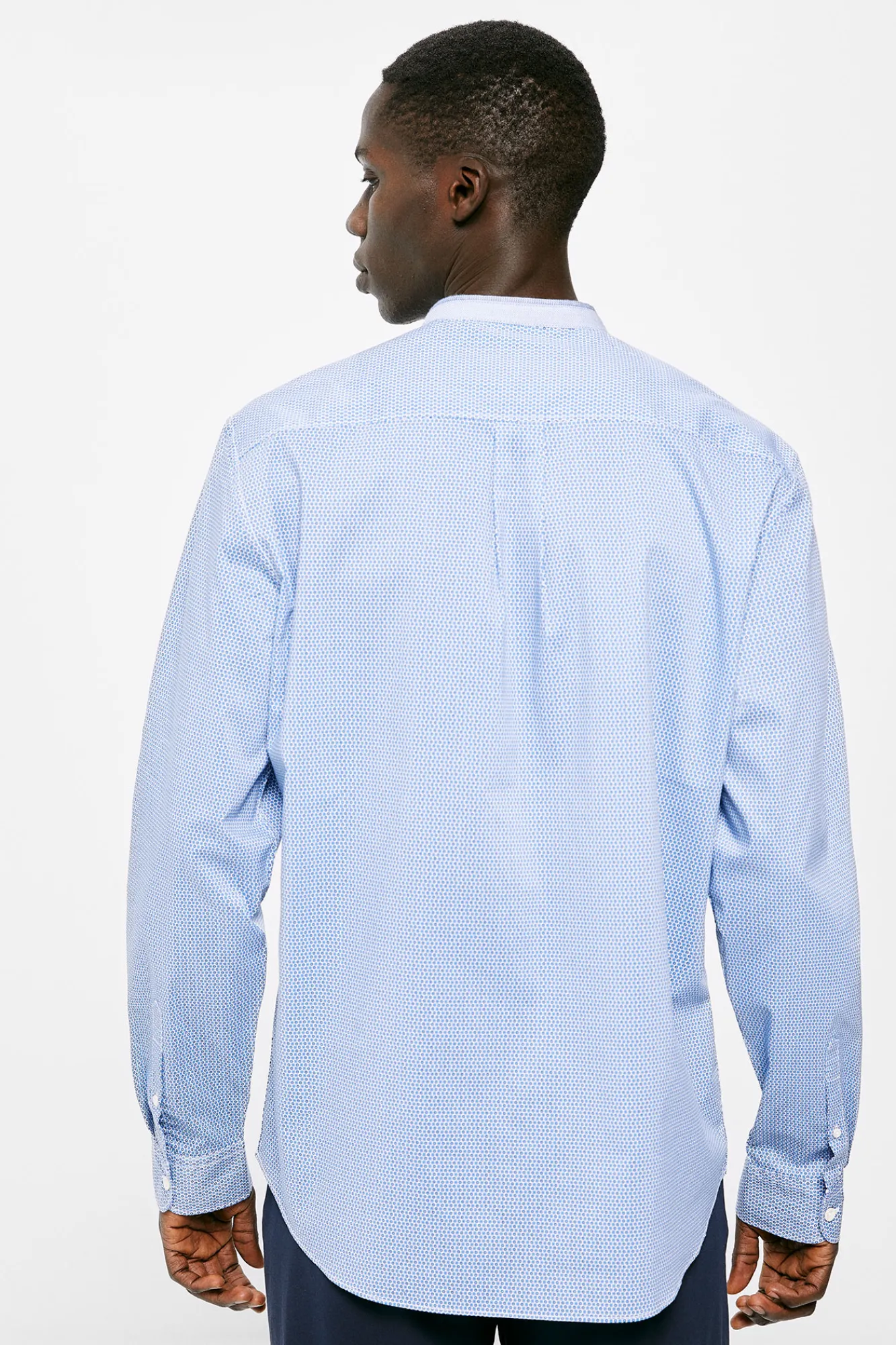 * Camisa Dobby Mao Azul Medio Hot