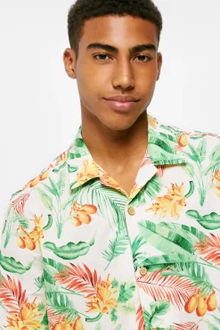 * Camisa Estampada Estampado Fondo Blanco Best