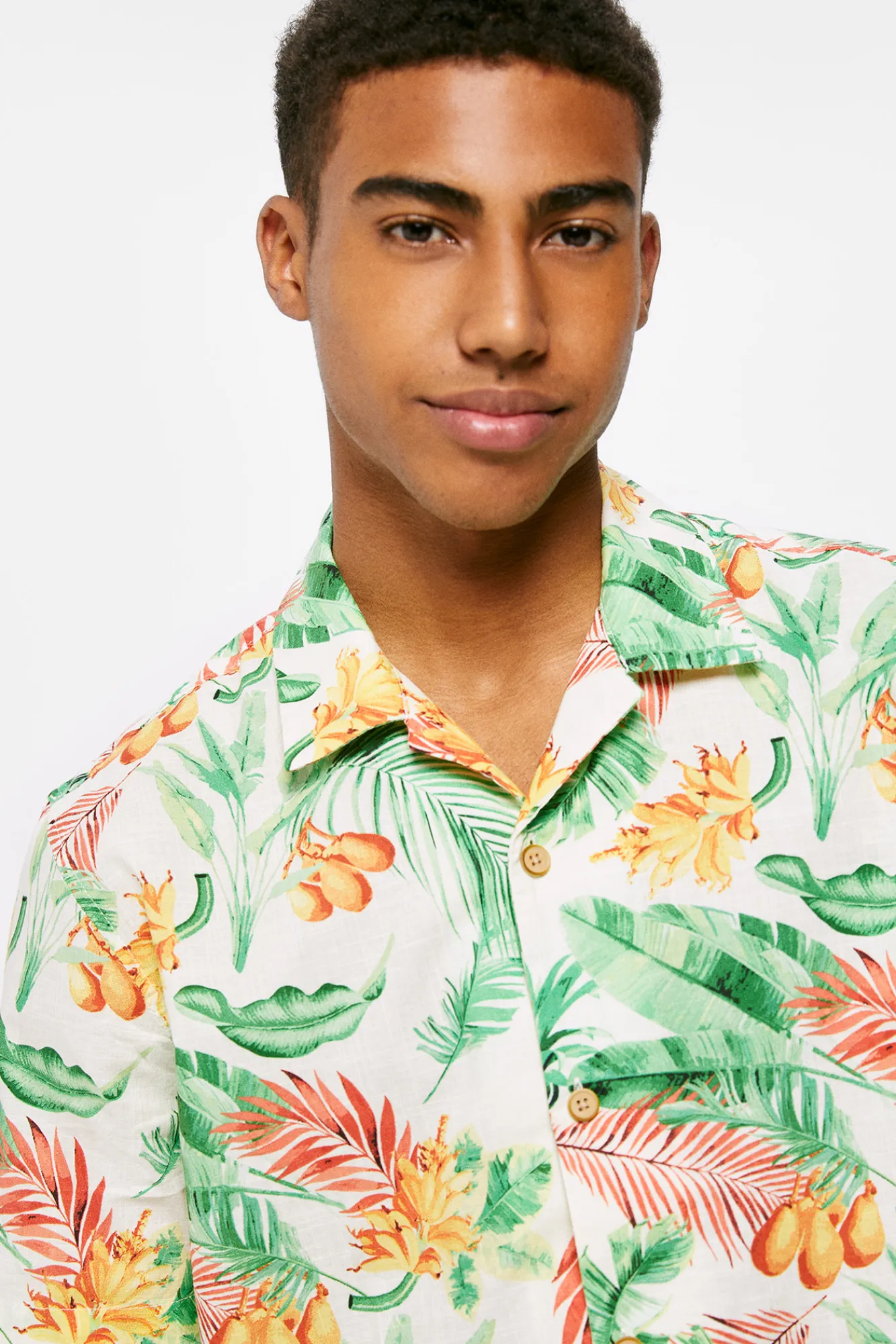 * Camisa Estampada Estampado Fondo Blanco Best