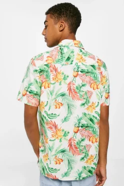 * Camisa Estampada Estampado Fondo Blanco Best