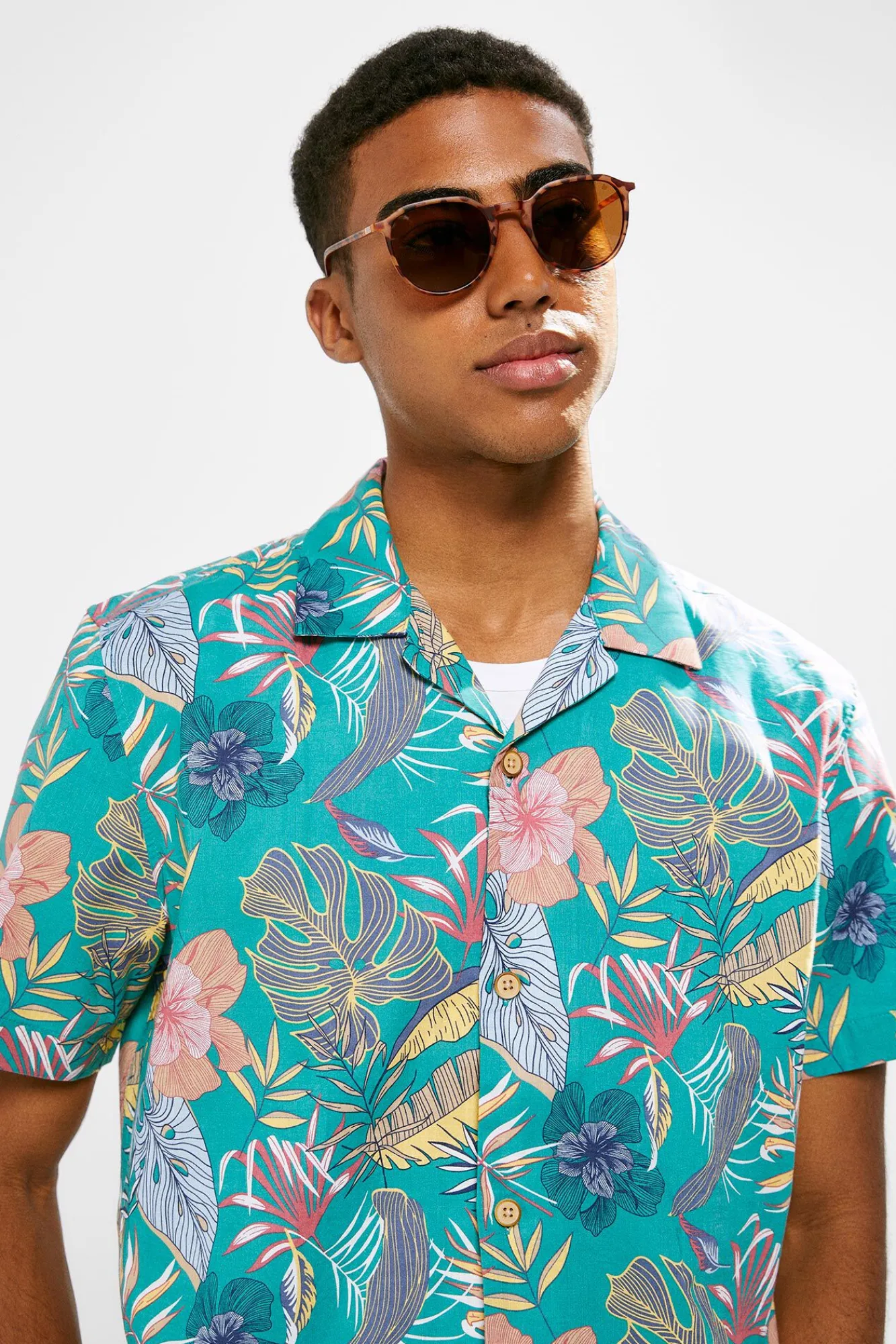 * Camisa Estampada Blanco Best