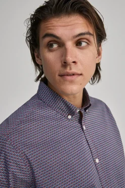 * Camisa Estampada Rojo Best