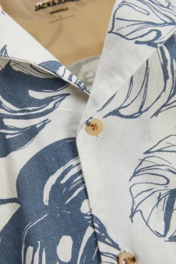 Jack & Jones Camisa Estampado Floral Blanco Discount