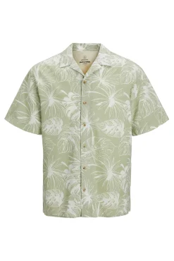 Jack & Jones Camisa Estampado Floral Verde Outlet