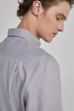 * Camisa Estructura Gris Oscuro Online