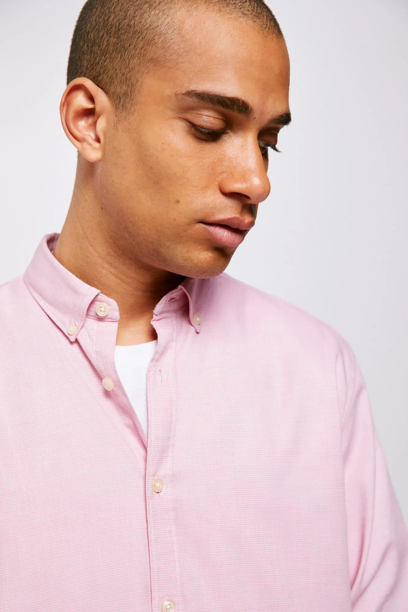 * Camisa Estructura Color Rosa New