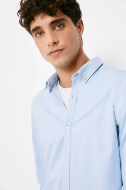 * Camisa Estructura Color Azul Claro Best