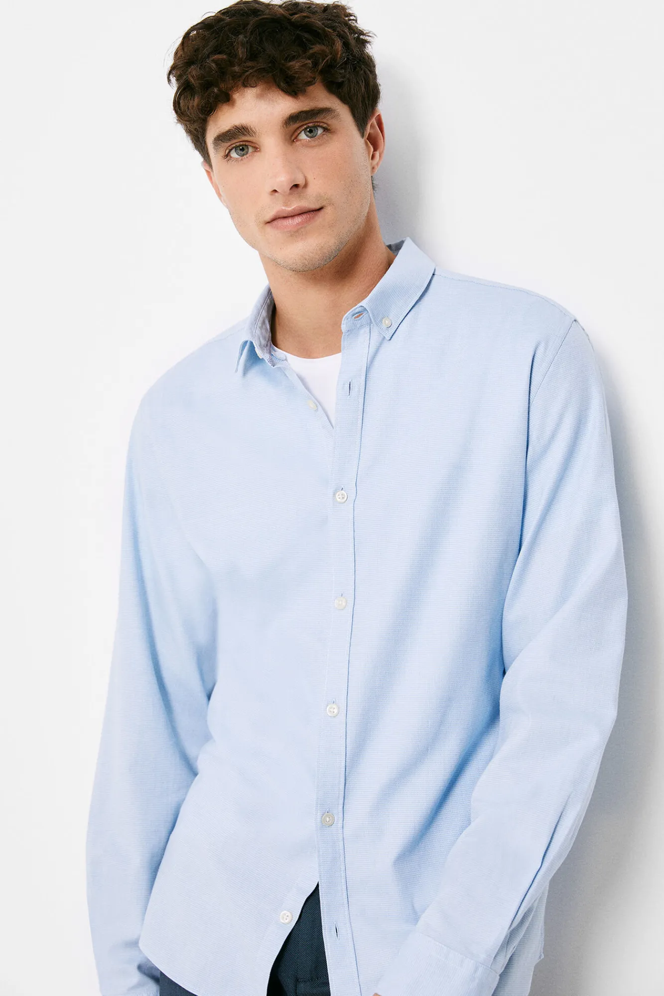 * Camisa Estructura Color Azul Claro Best