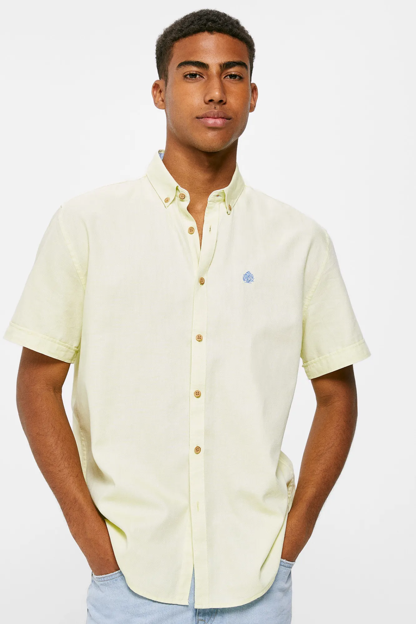 * Camisa Estructura Color Verde Online