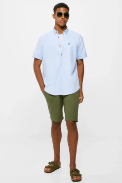 * Camisa Estructura Color Azul Claro Sale