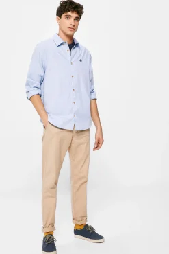* Camisa Estructura Color Azul Claro Online