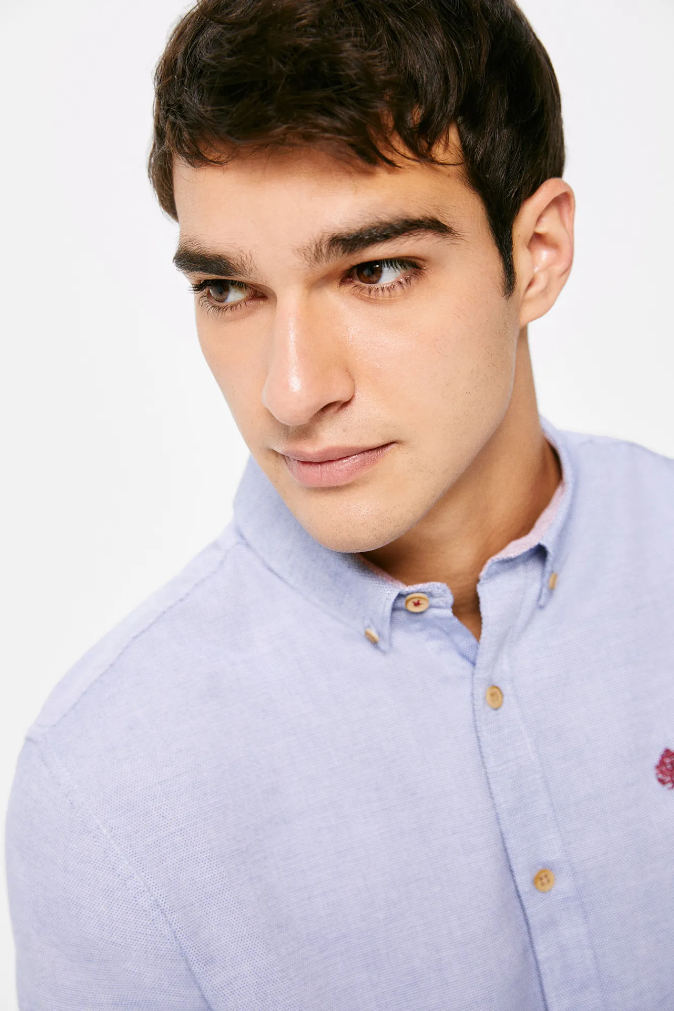 * Camisa Estructura Color Azul Medio Discount