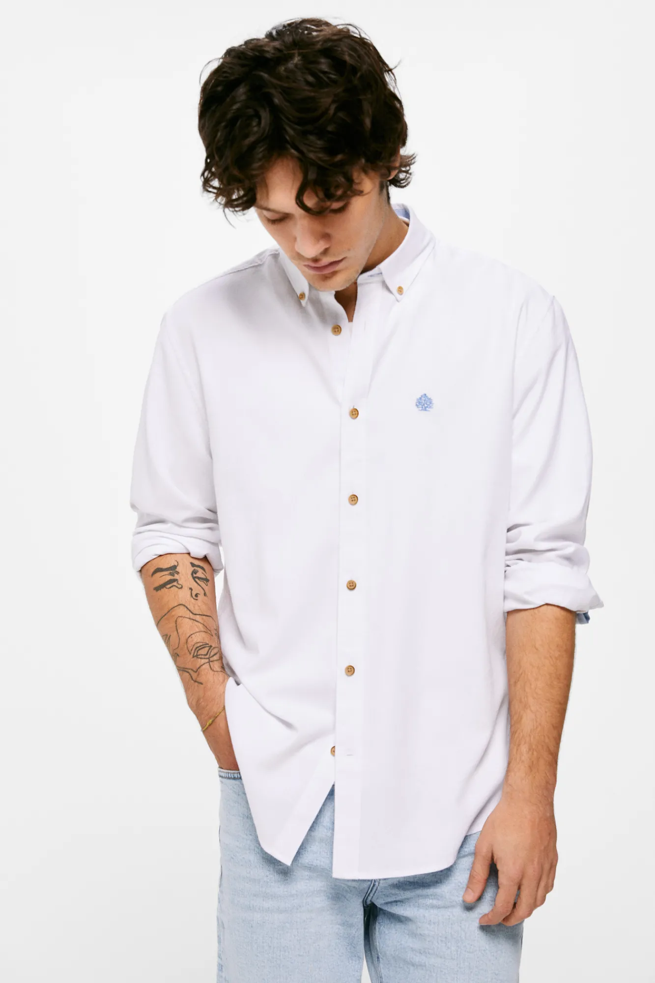 * Camisa Estructura Color Blanco