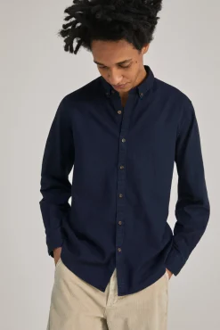 * Camisa Estructura Indigo Navy