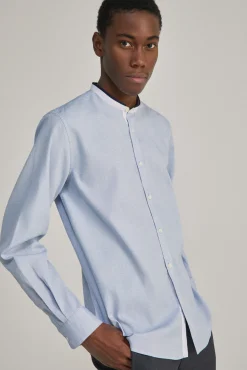 * Camisa Estructura Mao Azul Claro Hot