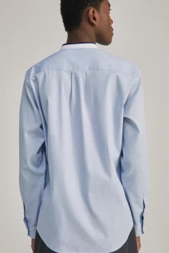 * Camisa Estructura Mao Azul Claro Hot
