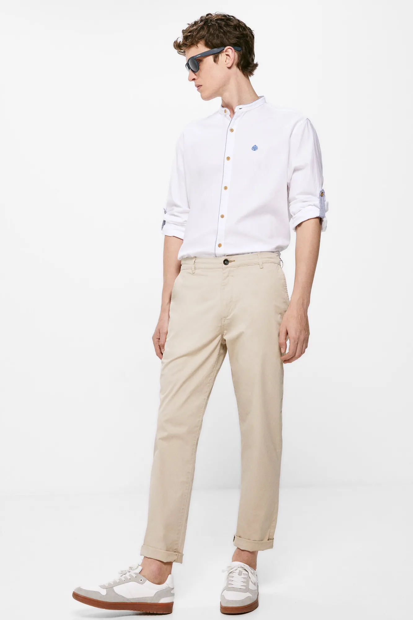 * Camisa Estructura Mao Blanco