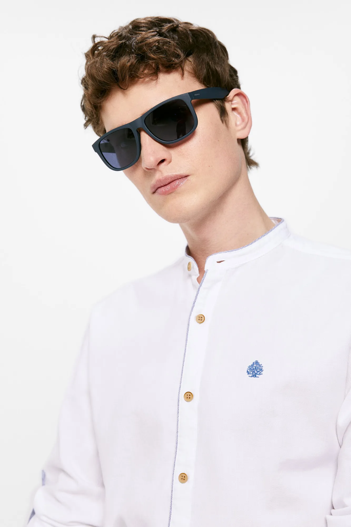 * Camisa Estructura Mao Blanco