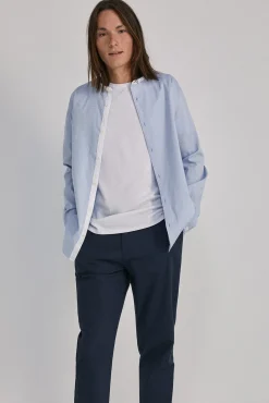 * Camisa Estructura Mao Azul Claro Discount