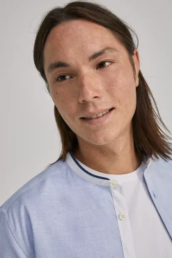 * Camisa Estructura Mao Azul Claro Discount