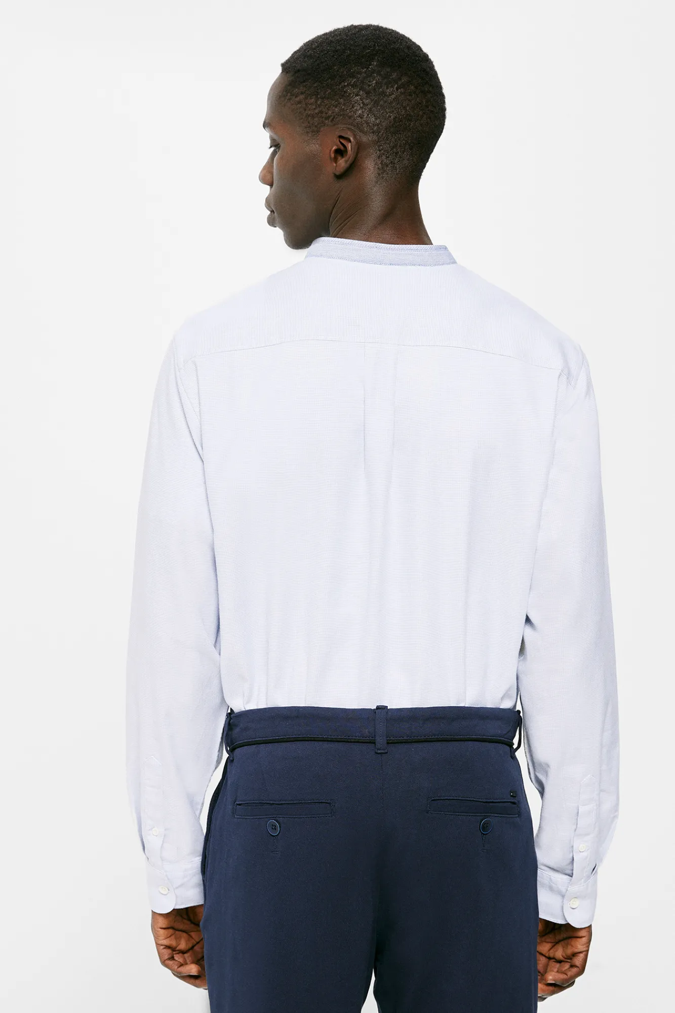 * Camisa Estructura Mao Azul Claro New