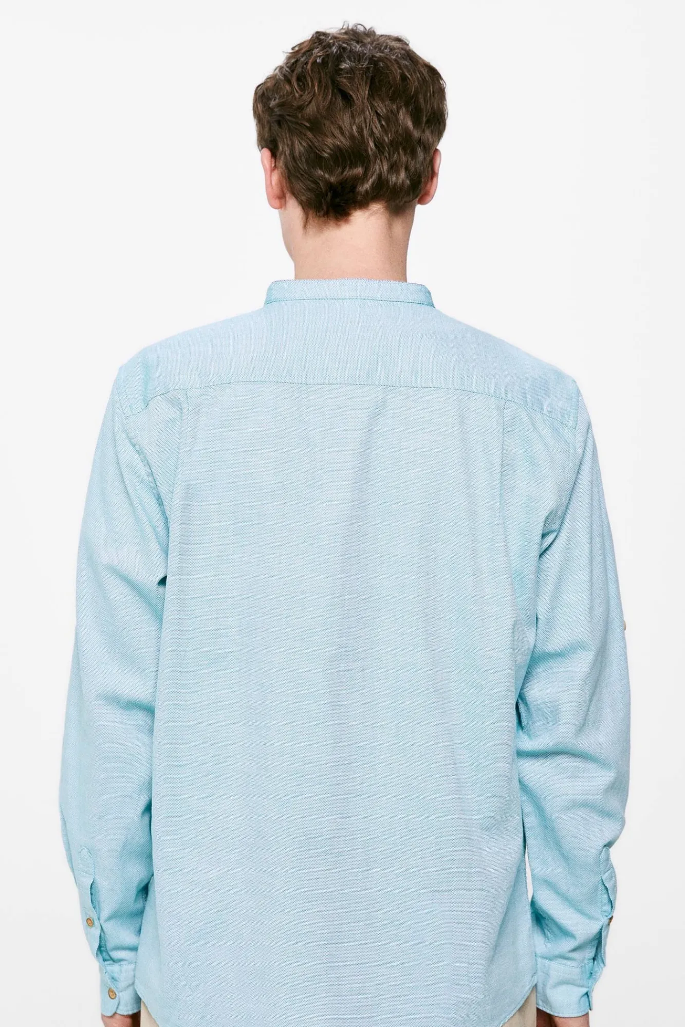 * Camisa Estructura Mao Estampado Turquesa Discount