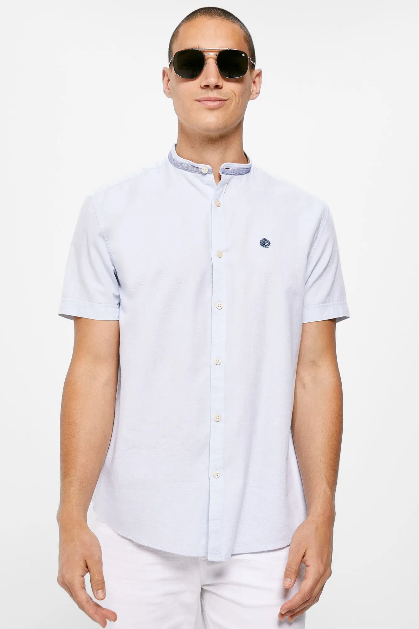 * Camisa Estructura Mao Azul Medio Sale