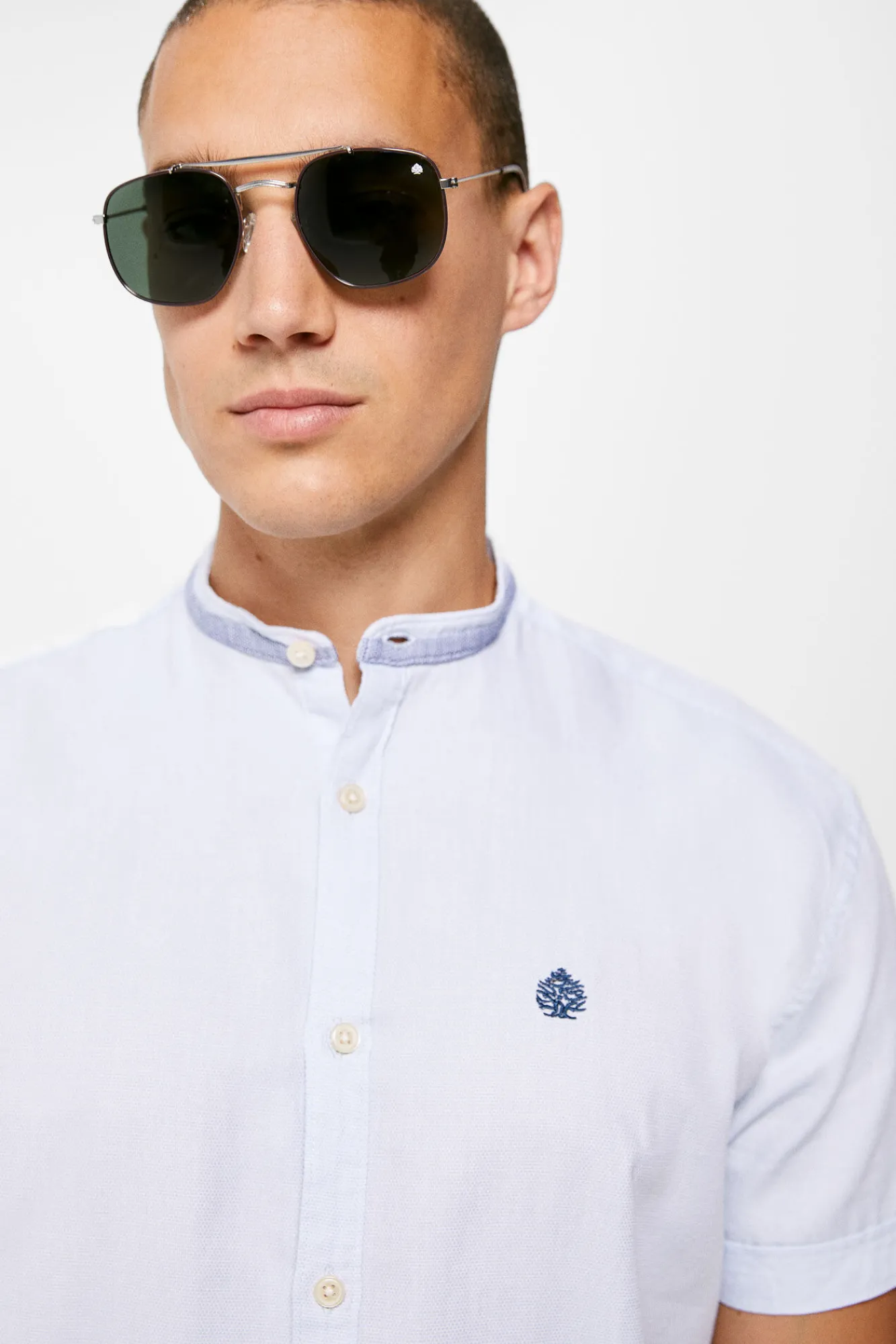 * Camisa Estructura Mao Azul Medio Sale